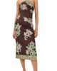 ALÉMAIS ALÉMAIS Josie Bodice Midi Dress Plum - 1