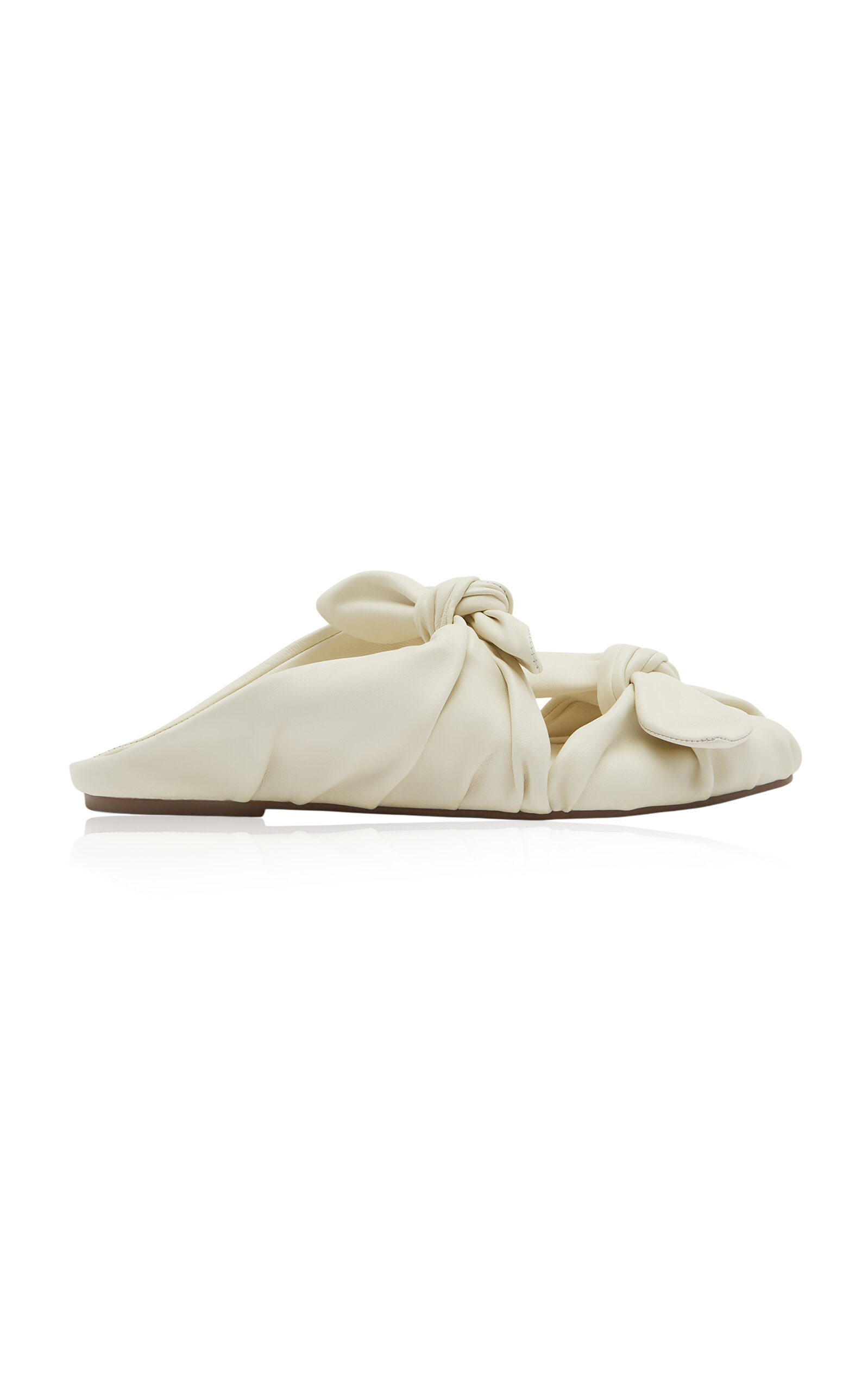 ALÉMAIS ALÉMAIS Knotted Leather Tie Slide Sandal