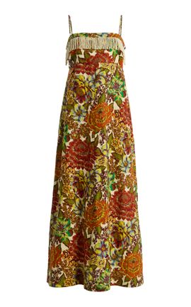 alemais clam shell embroidered dress ALEMAIS~ Hazel embroidered midi dress main image 1