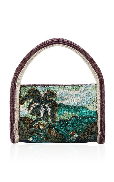 ALÉMAIS ALÉMAIS Lucena Beaded Barrel Bag