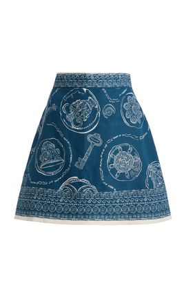 knee length dresses for ladies Alchemy Cream Floral Beaded Corset Mini Dress main image 0
