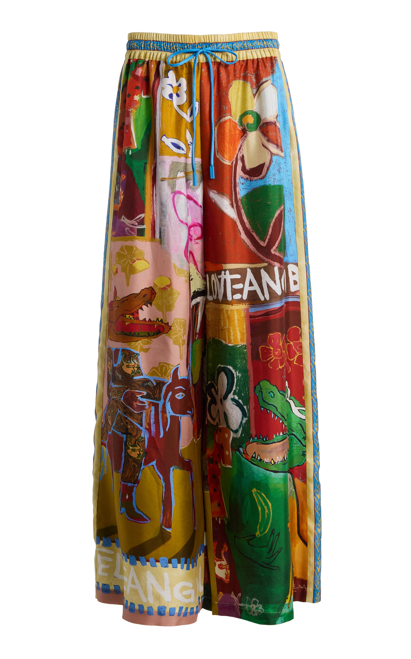 ALÉMAIS ALÉMAIS Mlak Printed SilkTwill Pants