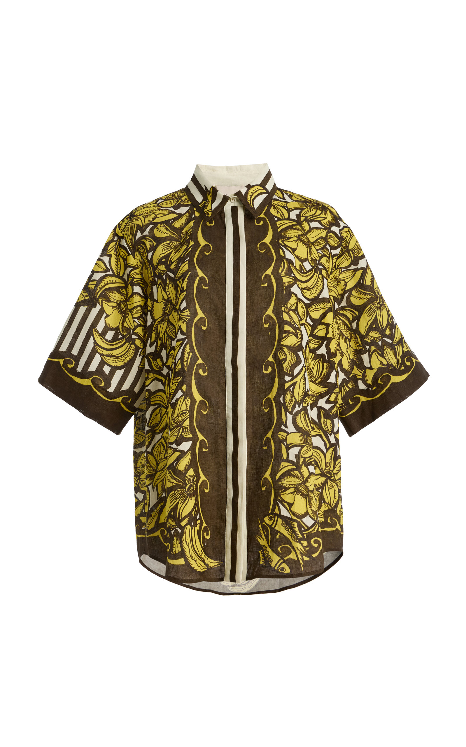 ALÉMAIS ALÉMAIS Mona Printed Hemp Shirt