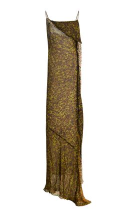 ALÉMAIS ALÉMAIS Ondina Spliced Crepe Midi Dress
