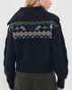 ALÉMAIS ALÉMAIS Patsy Fair Isle Knit Cardigan Ink - 3
