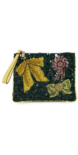 ALÉMAIS ALÉMAIS Rosette Beaded Clutch Multi One