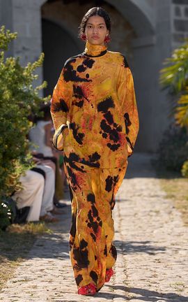 ALÉMAIS ALÉMAIS Salma Draped SilkBlend WideLeg Pants