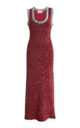 ALÉMAIS ALÉMAIS Sibela Sequined Knit Midi Dress
