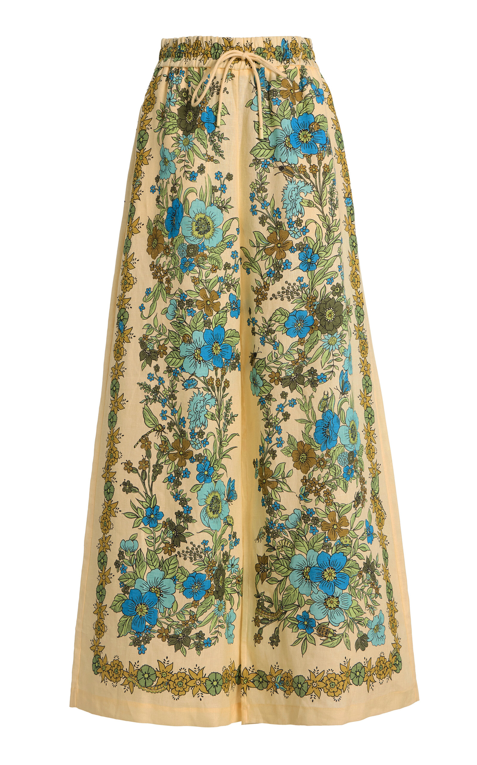 ALÉMAIS ALÉMAIS Sophia Printed Linen WideLeg Pants