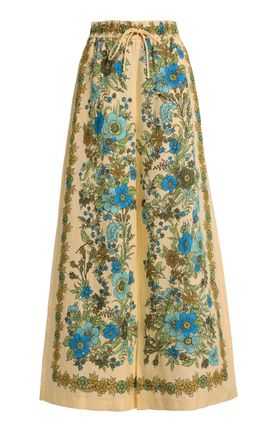 ALÉMAIS ALÉMAIS Sophia Printed Linen WideLeg Pants