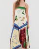 ALÉMAIS ALÉMAIS Tangible Love Silk Midi Dress Multi - 5