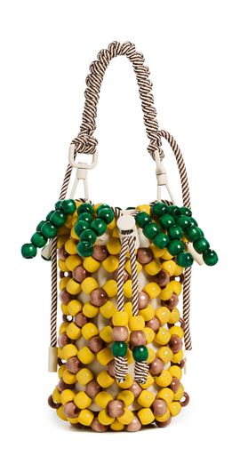 ALÉMAIS ALÉMAIS Wood Bead Pineapple Mini Bag Multi One
