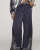 ALÉMAIS Banderra 100% Silk Satin Trousers Pants - 2