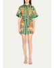 ALÉMAIS Charlie Belted Linen Mini Dress - 2