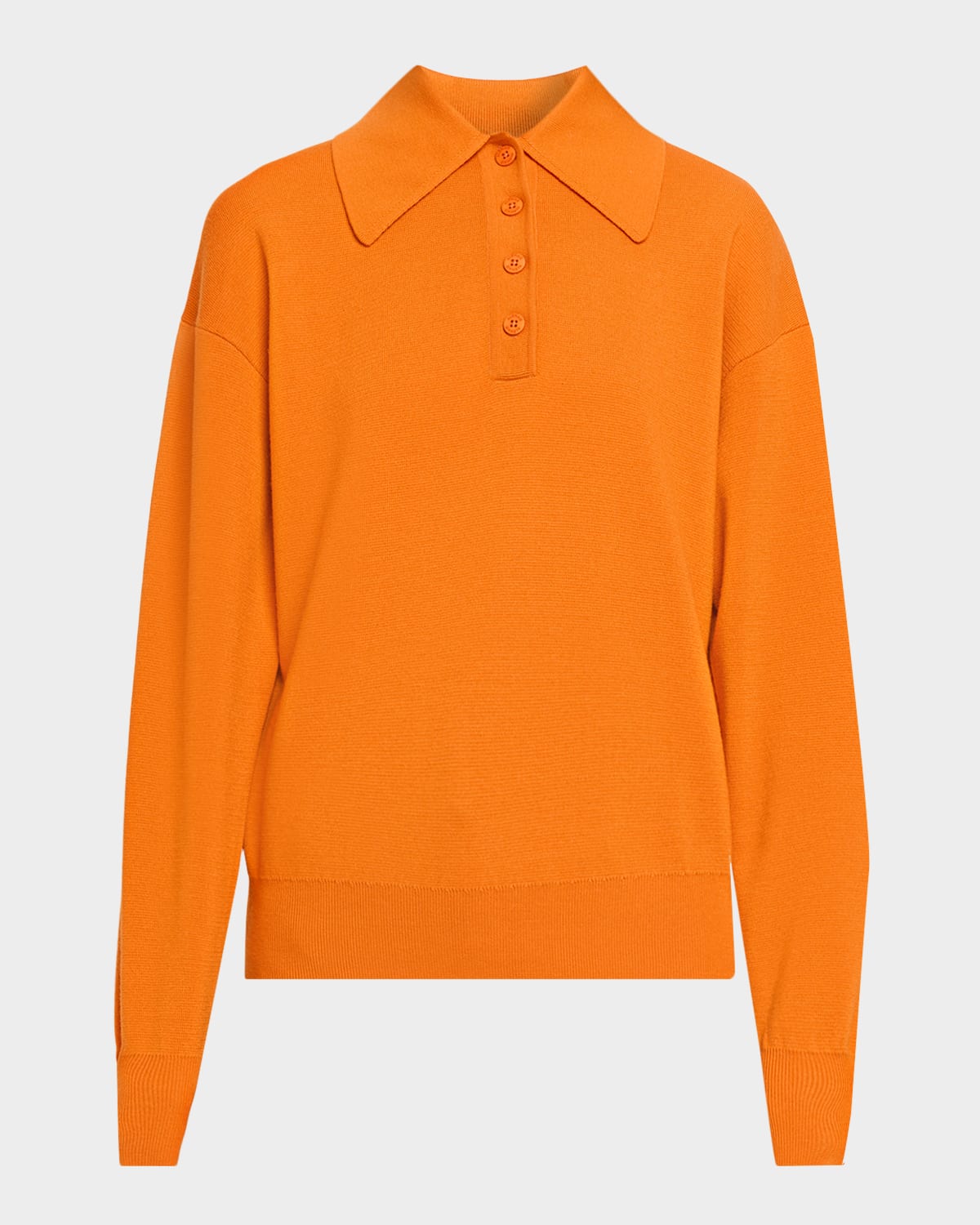 ALÉMAIS Claudia Tangerine Knit Polo