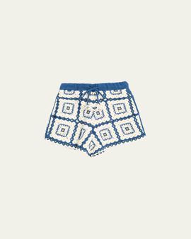 ALÉMAIS Dolly Crochet Shorts