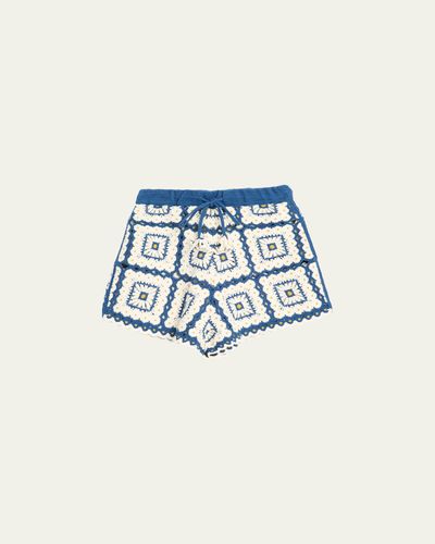 ALÉMAIS Dolly Crochet Shorts