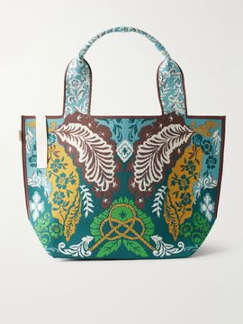 ALÉMAIS Florence floral-jacquard tote