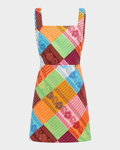ALÉMAIS Kaleidoscope Linen Mini Dress