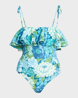 ALÉMAIS Margo Ruffle One-Piece Swimsuit