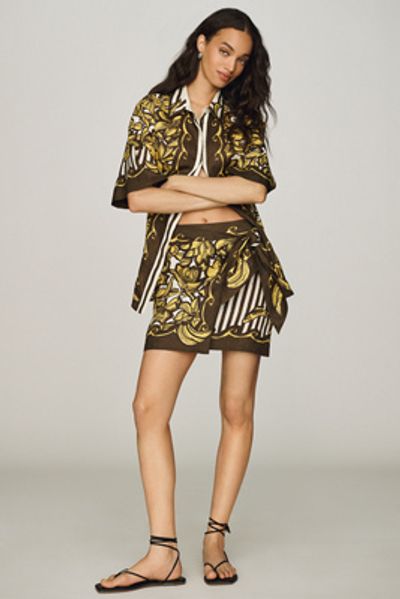 ALÉMAIS Mona Hemp Mini Sarong Skirt