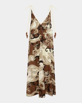 ALÉMAIS Otis Paisley Print Midi Dress