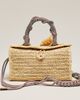 ALÉMAIS Raffia Horse Box Bag - 2