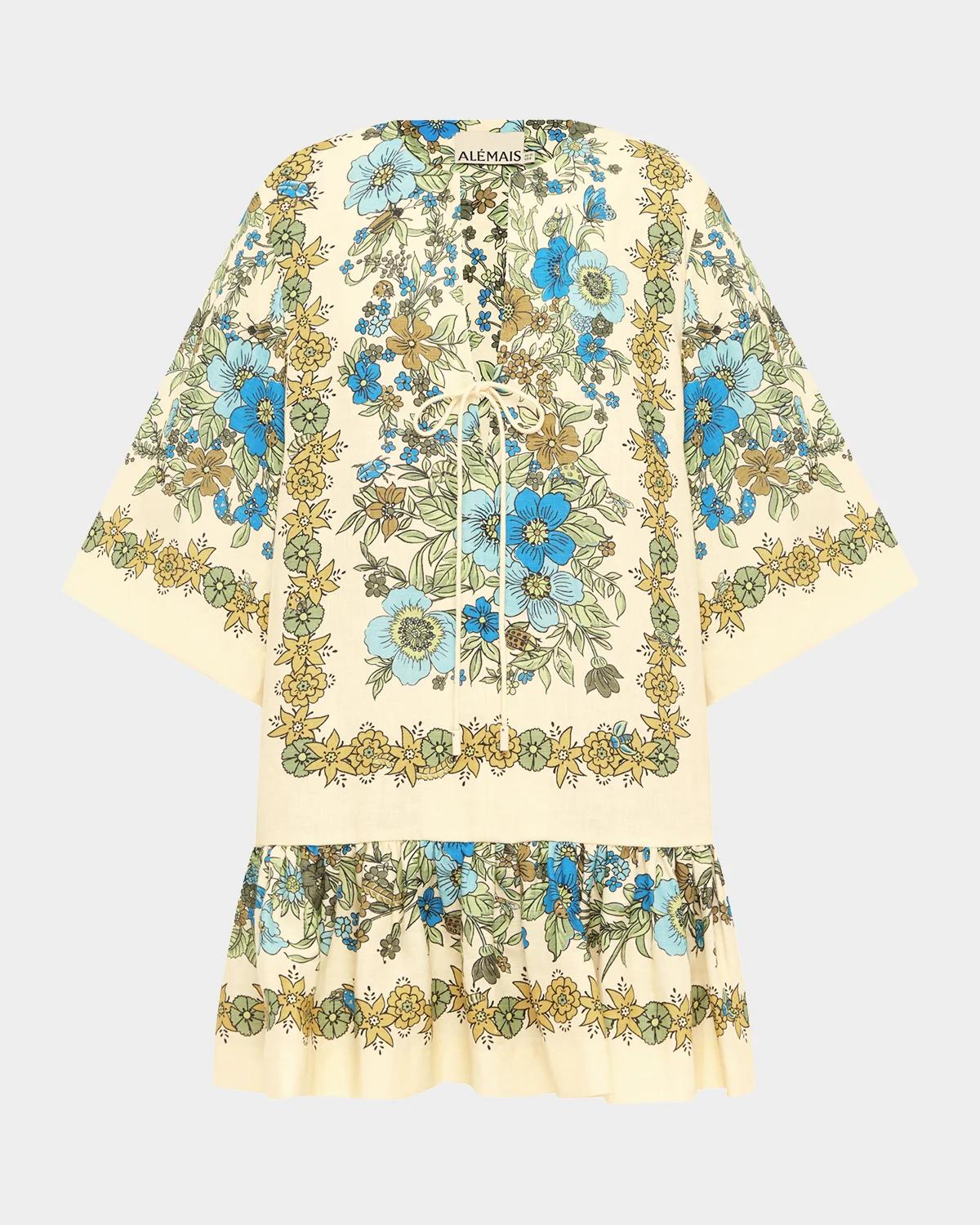 ALÉMAIS Sophia Drop-Waist Mini Dress
