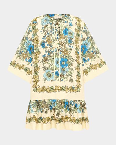 ALÉMAIS Sophia Drop-Waist Mini Dress