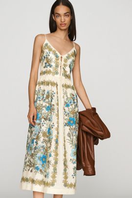 ALÉMAIS Sophia Linen Midi Dress