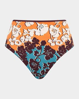ALÉMAIS Splice Floral High-Rise Bikini Bottom