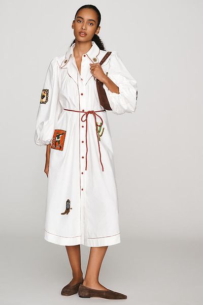 Alémais Westwood 100% Cotton Midi Shirtdress