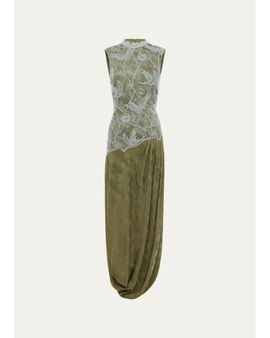 ALÉMAIS Winifred Lace Midi Dress