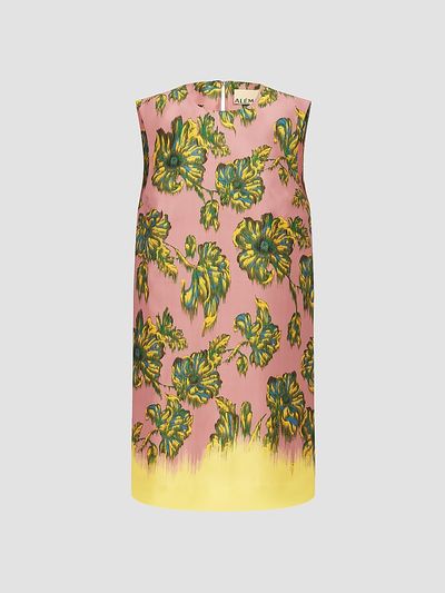 Alémais Women's Faye Floral Satin Mini Dress