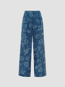 ALÉMAIS Women's Lucky Floral Pleated Trousers