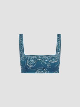 ALÉMAIS Women's Lucky Square-Neck Bikini Top