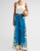 Alémais Women's Luda Floral Linen Wide-Leg Drawstring Pants - 2