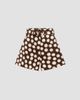 ALÉMAIS Women's Paula Polka Dot Linen Corset-Style Shorts - 7