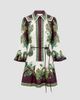 Alémais Women's Ruthie Printed Linen Drop-Waist Mini Shirtdress - 6