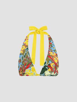 ALÉMAIS Women's Solstice Floral Halter Bikini Top