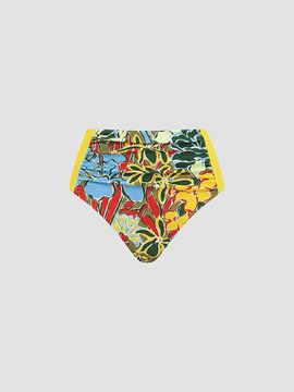 ALÉMAIS Women's Solstice Floral High-Rise Bikini Bottom