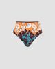 ALÉMAIS Women's Splice Floral High-Rise Bikini Bottom - 6