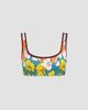 ALÉMAIS Women's Splice Floral Scoopneck Bikini Top - 1