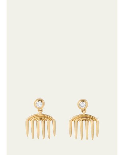 ALMASIKA Sagesse Vici Diamond Charm Earrings