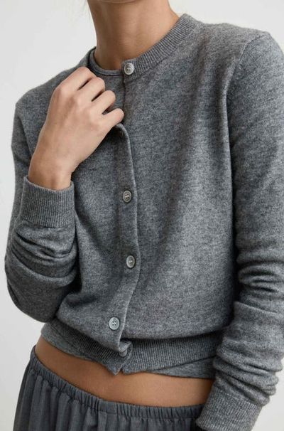 Almina Concept Almina Concept Classic Crew Wool Cardigan