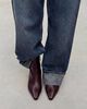 ALOHAS ALOHAS Ambar Rift Leather Ankle Boots in Burgundy, Women's at Urban Outfitters - 2