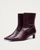 ALOHAS ALOHAS Ambar Rift Leather Ankle Boots in Burgundy, Women's at Urban Outfitters - 3