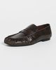 ALOHAS ALOHAS Aven Leather Loafers Vintage Effect Brown - 2