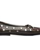 Alohas Alohas Brown Rosalind All Studs Vintage Effect Ballerina Flats - 1