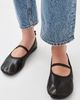 ALOHAS ALOHAS Naira Leather Ballet Flats Vintage Effect Brown - 3